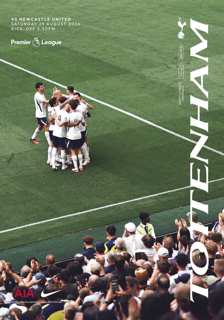 El Tottenham Hotspur presenta su programa para el partido contra el Newcastle United