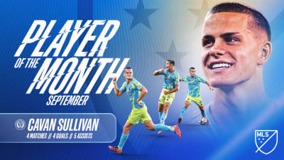 Cavan Sullivan se convierte en el jugador más joven de la MLS del mes